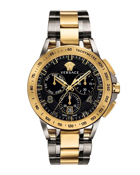 versace gold watch men|versace men's automatic watch.